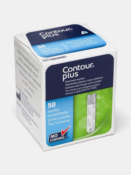 Тест-полоски CONTOUR PLUS №50 (к глюкометру) д/изм.глюк