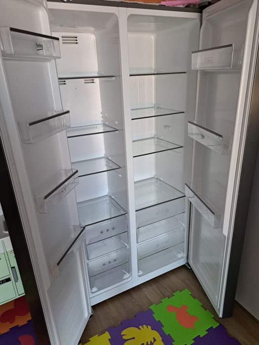 Frigider Side by Side Beko GNO4331XP, No Frost, 436L, Inox