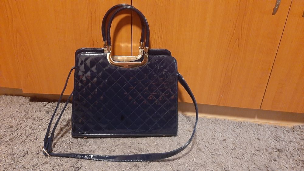 Poșetă culoare bleumarin