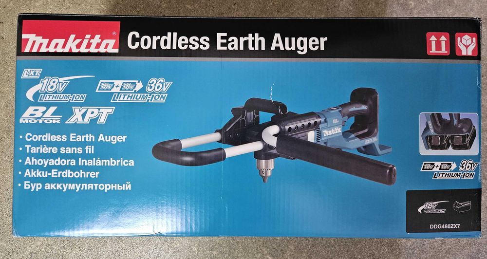 Foreza de pamant Makita LXT 18V fara acumulatori DDG460ZX7