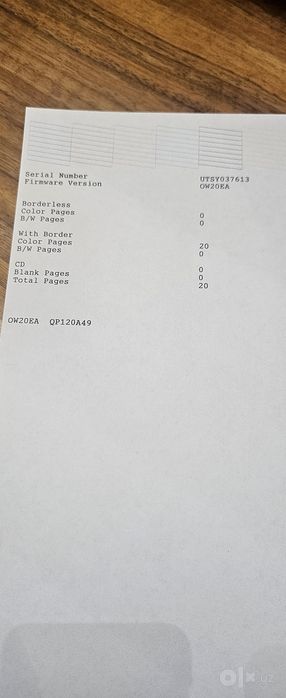 Epson L850 probeg 100 kogʻoz