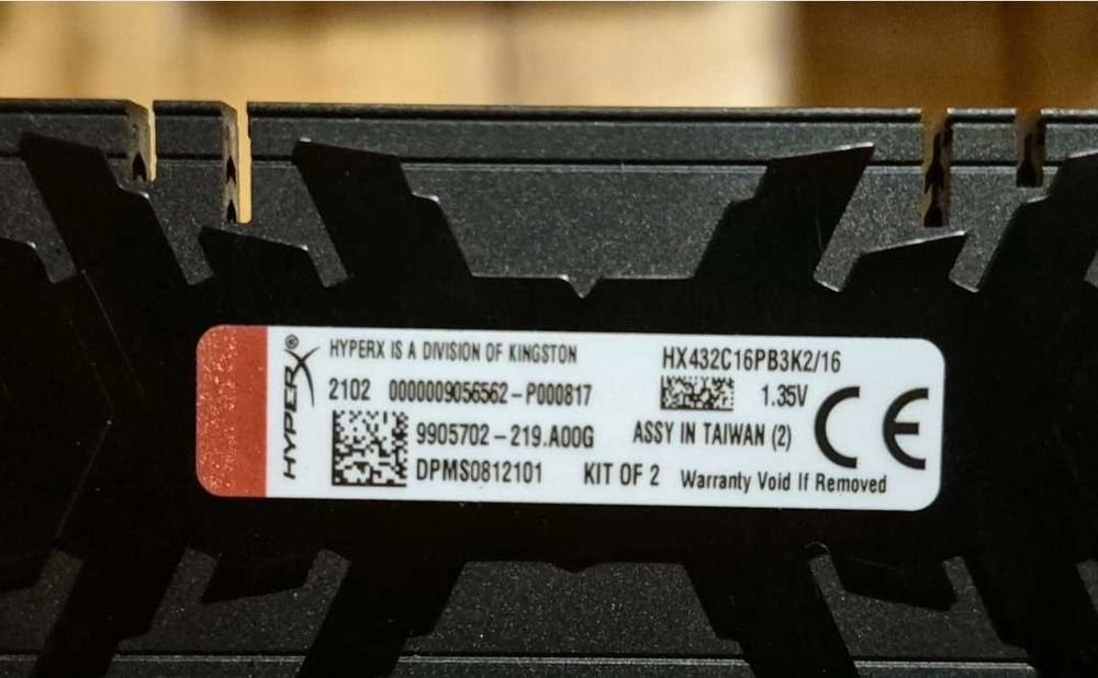 16GB RAM DDR4 3200MHz Hyper X Predator