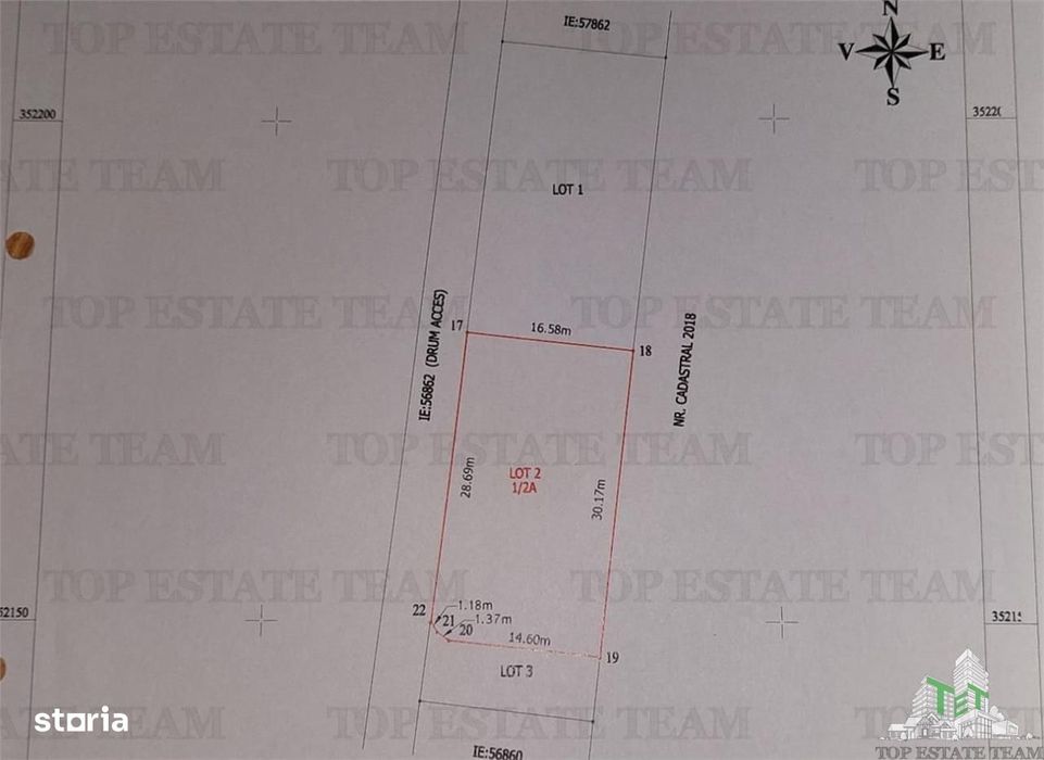 Vanzare teren Peris Ilfov IN RATE  500 mp pentru casaacces rapid DN1