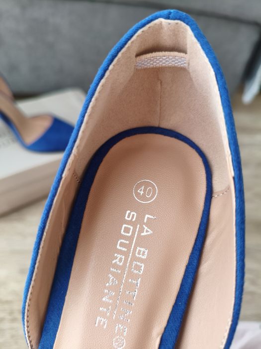 Pantofi stiletto Shayenne La Bottine – albaștri – mărimea 40 – noi sup