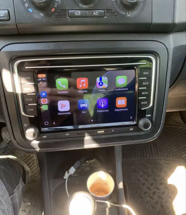 Radio Navigatie 4GB Carplay / Android Auto Volkswagen Passat b6 b7 CC