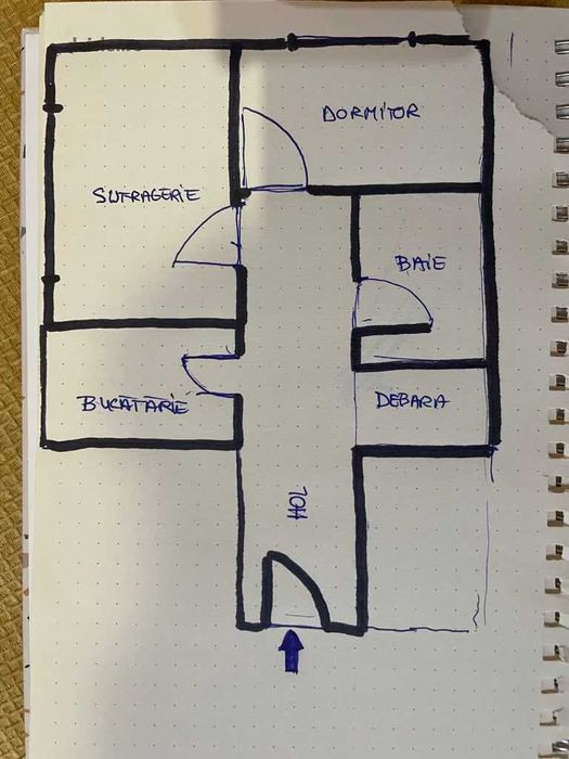 Persoana Fizica vand apartament cu 2 camere-Bârlad