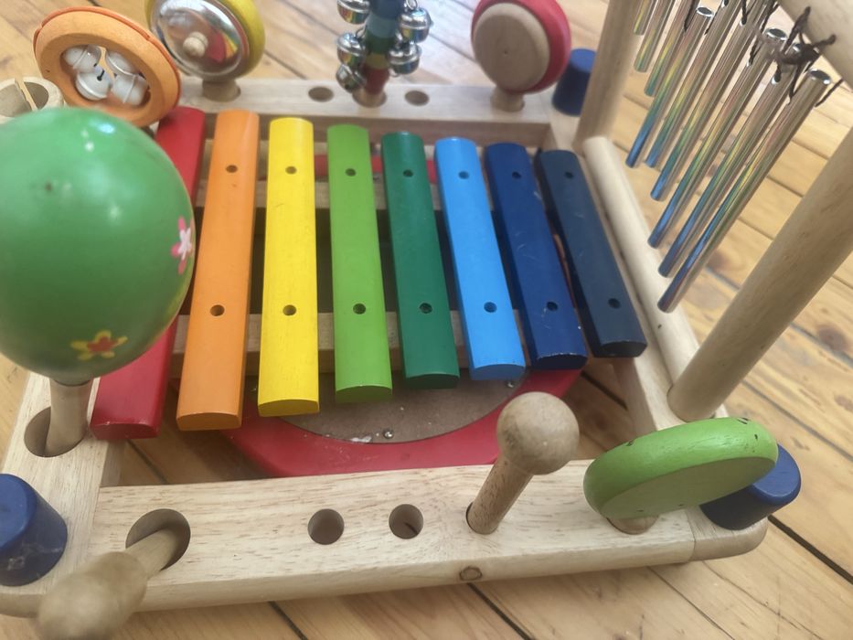 Детска дървена музикална играчка интерактивна