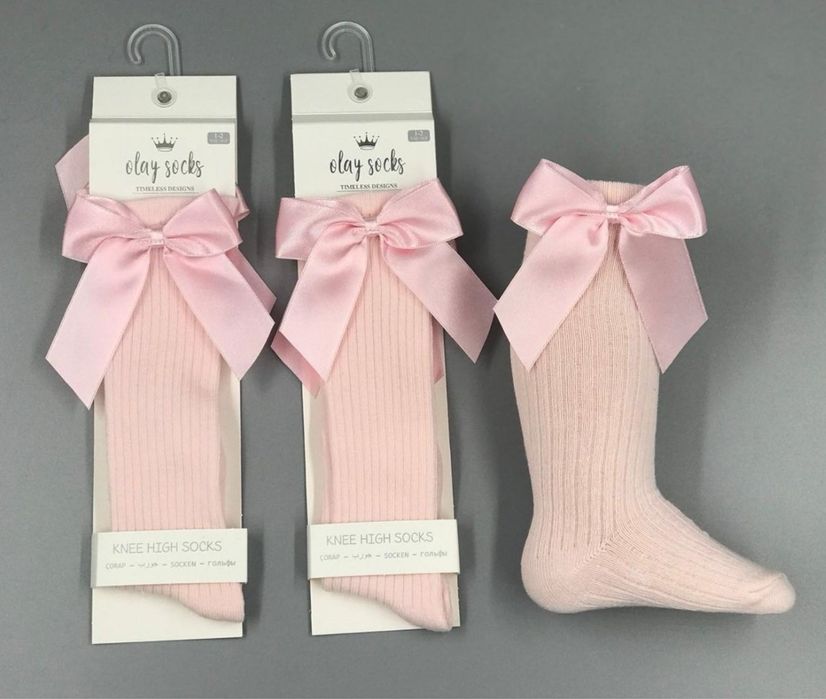 Детски чорапи за момиче с панделка