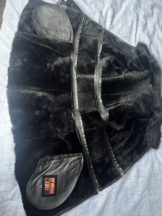 Женская дубленка р44