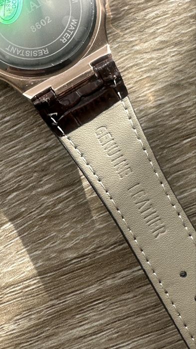 Set trei ceasuri noi curea piele lac nepurtate rosegold