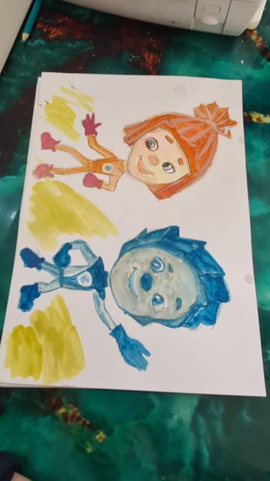 Рисунки акварель