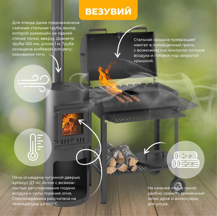 Гриль-мангал «Везувий»