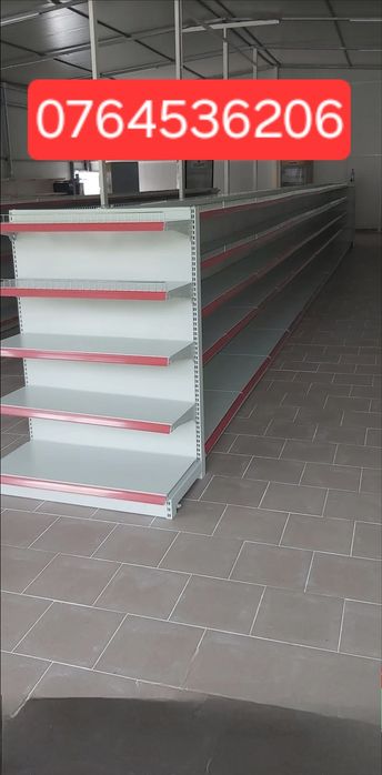 Vând rafturi metalice pentru magazine, depozite sau de pus în magazin