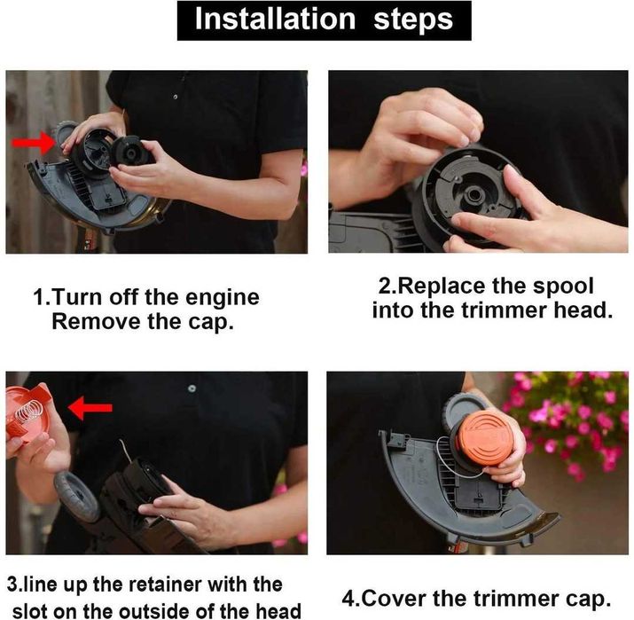 bobine  A6481 A6485 pentru trimmer de tuns iarba Black & Decker