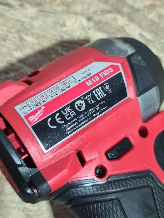 Impact pentru biti Milwaukee M18 FID3 Fabricatie 2024