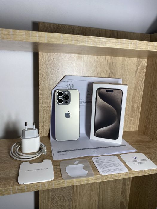 КАТО НОВ Iphone 15 pro 128gb 100%