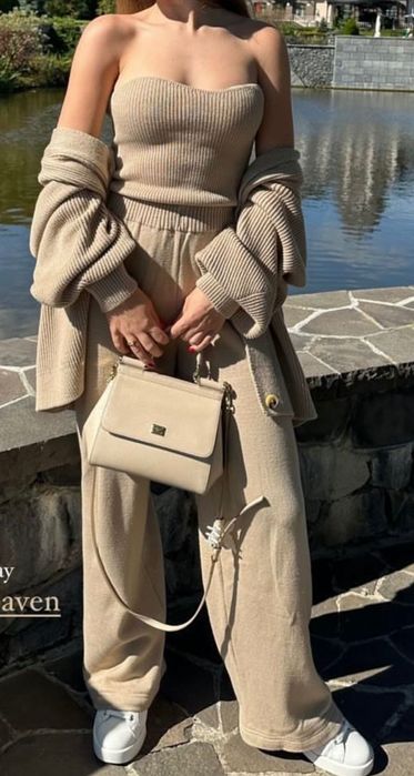 Костюм от три части S бежев