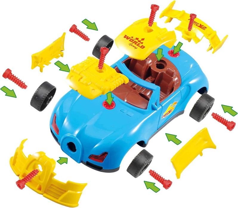 Състезателна кола за сглобяване / разглобяване