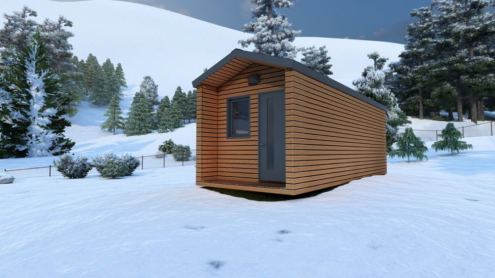 Case  din lemn 4 anotimpuri