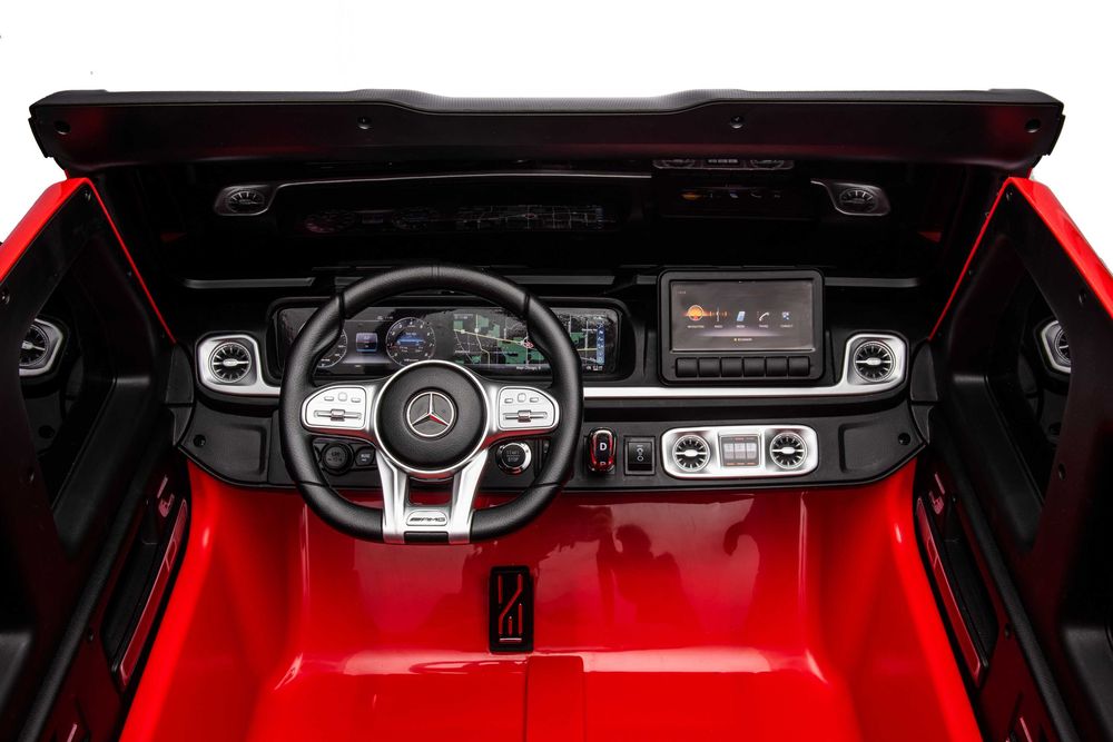 Masinuta electrica Mercedes G63 4x4 putere 800W 24V, 14Ah, Mp3 #RED