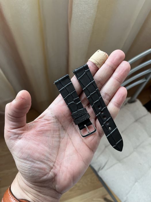 Curea pentru ceas din piele naturala unica lucrata manual