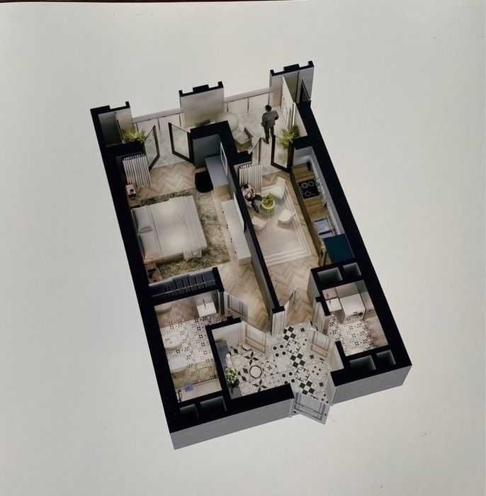 Brooklyn Т/Ж Мирзо Улугбек 1в2комн/13/16, Раздел. 52м2. Ор-р: БузБазар