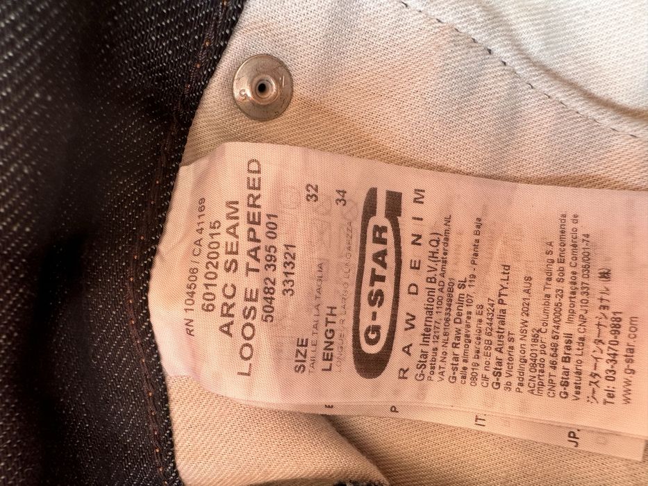 Дънки G-STAR RAW 3301 Arc Seam Loose Tapered