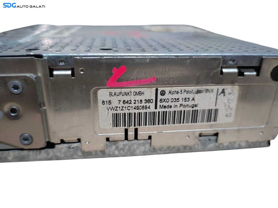 Unitate Radio cu Caseta Alpha Volkswagen Polo 9N 2002 - 2005 Cod 6X0035153A [L5631]