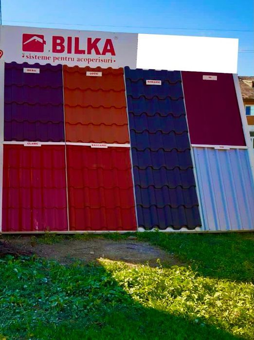 Tigla metalică tabla cutata  sistem pluvial BILKA