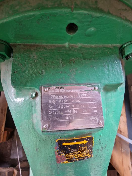 Центрофугална / Центробежна помпа KSB Etanorm-R 300-360 / 1600м3