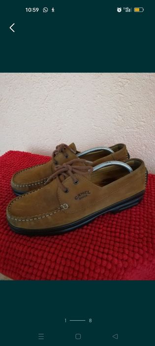 Mocasini Camel piele întoarsă nr 44 bărbați