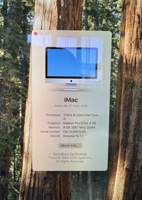 iMac 2019, Retina 5K, 27-inch