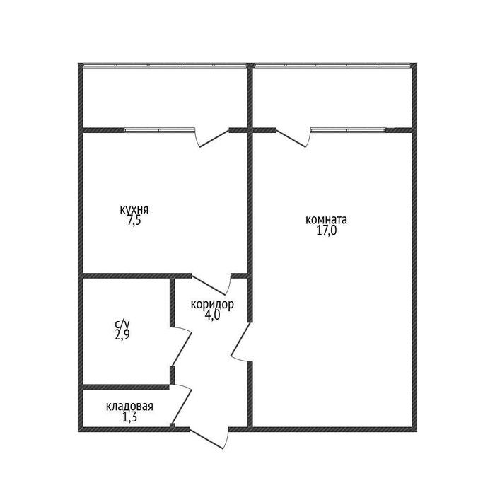 Продам 1 ком квартиру в 7 мкр