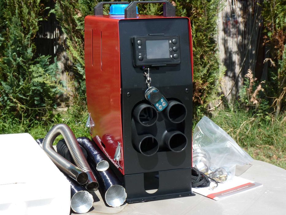 Суха печка на 12V-5 или 8KW четири изхода за топъл въздух