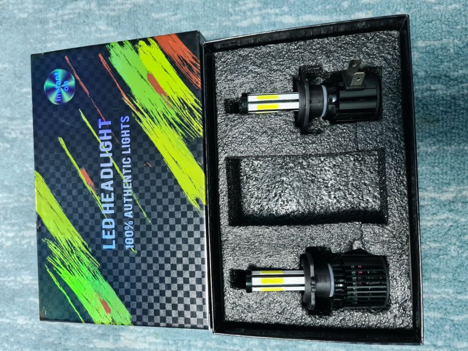 Set 2 becuri LED H1 H4  H7 H8 H11 HB4 cu / fara erroare bec ars