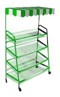 Стеллаж витрина прилавки для фруктов и овощей