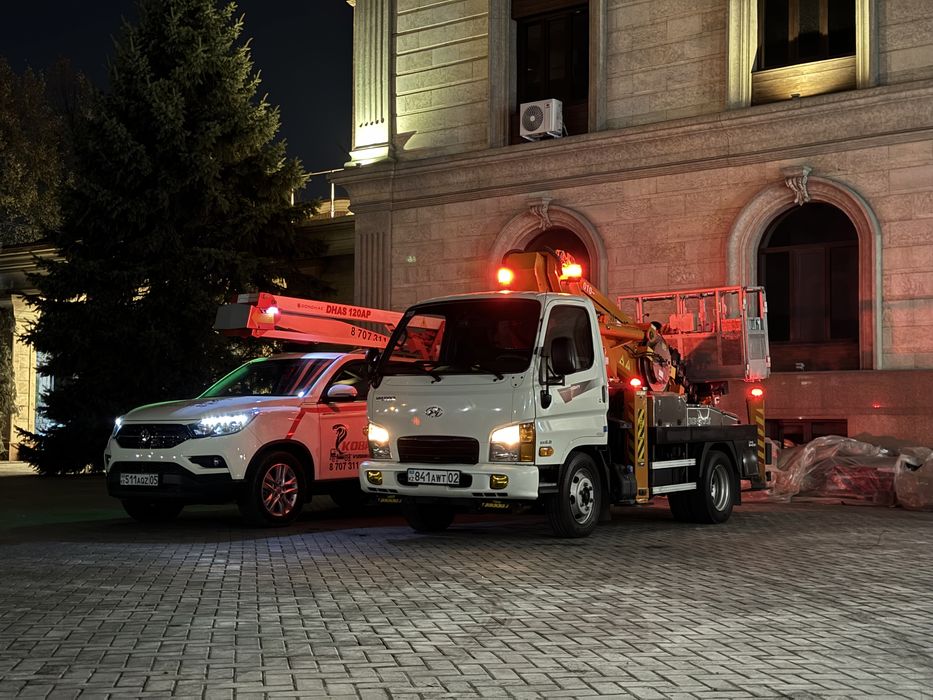 Услуги автовышки 25м с большой люлькой 400кг