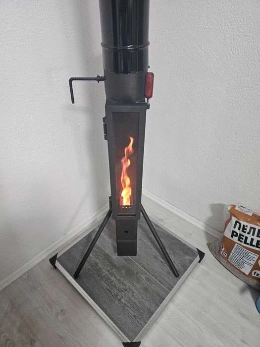 Ново.!! Ракетна пелетна печка .