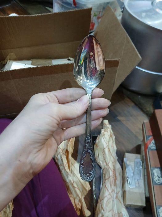 Новые мельхиоровые ложки
