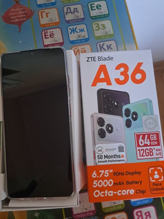 Телефон новый  ZTE a 36