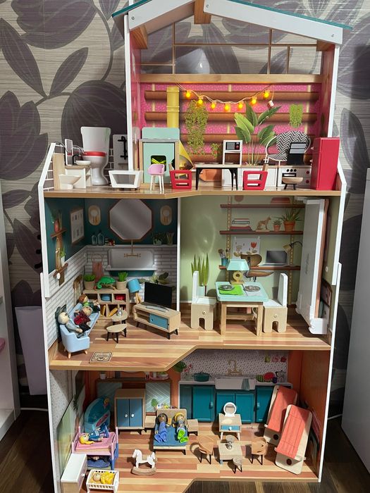 Дървена къща за кукли Kidkraft