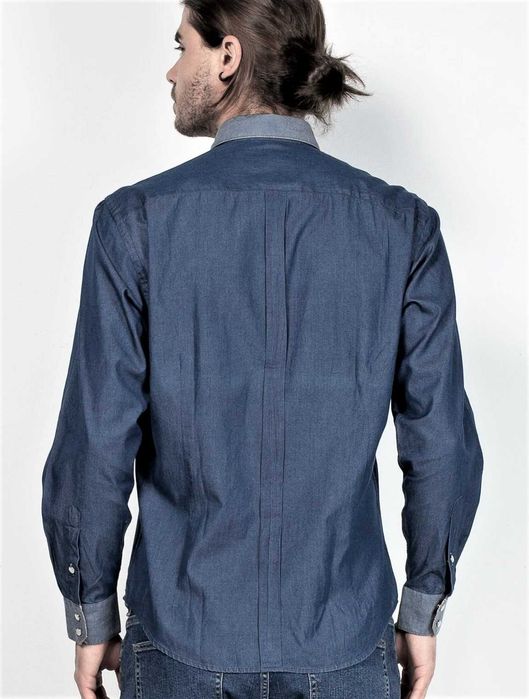Camasa denim (blugi) Braiconf, cambrata, marimea 40