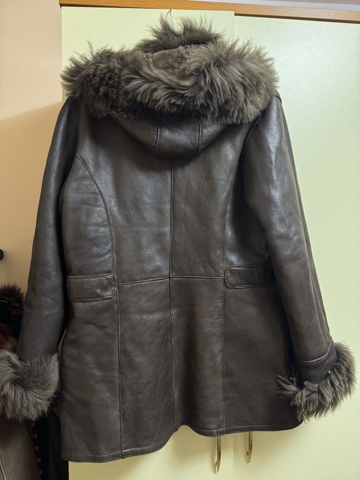 Cojoc piele naturala cu gluga