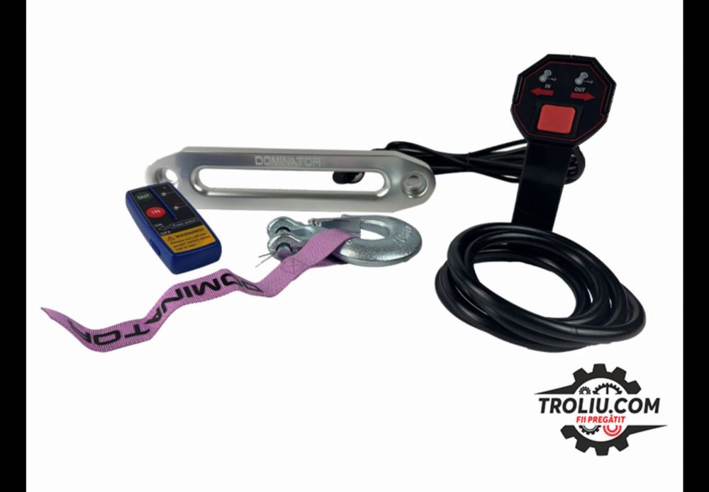Troliu electric Dominator 13000 SR HD sintetic platforma 4x4 auto HIGH
