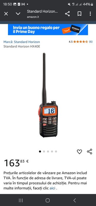 Statie Standard Horizon HX40E