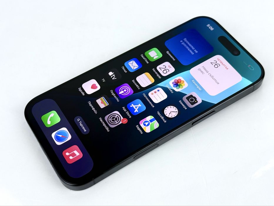 Apple iPhone 16 Pro 256GB Black 100% Батерия ! Гаранция!