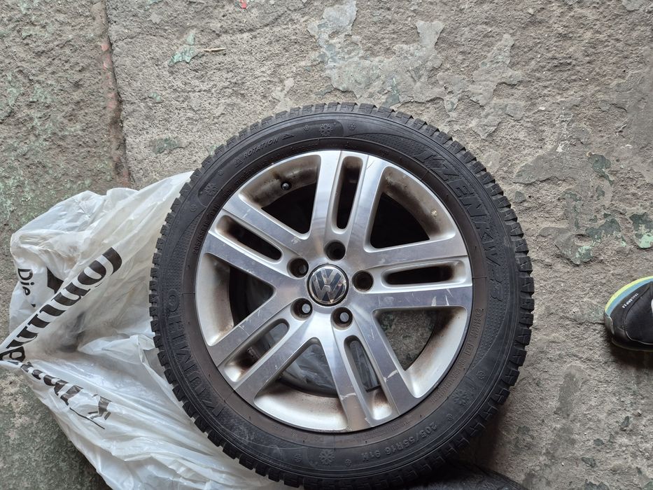 Алуминиеви джанти 5x112 с гуми R16 Volkswagen Golf V-Vl  внос Германия