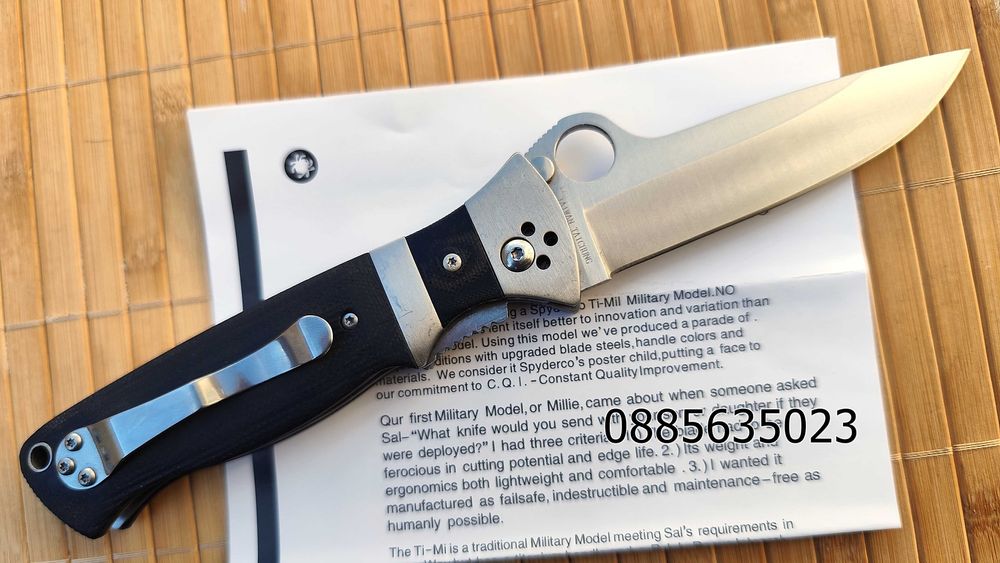 Сгъваем нож Spyderco C149GP Vallotton / / Hungarian C173GP