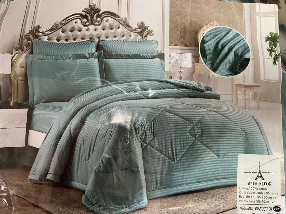 Летний комплект страйп сатин