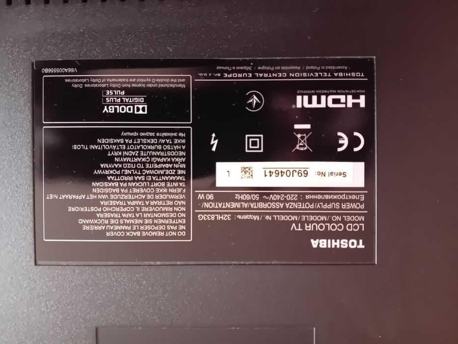 Tv Toshiba 32 diag